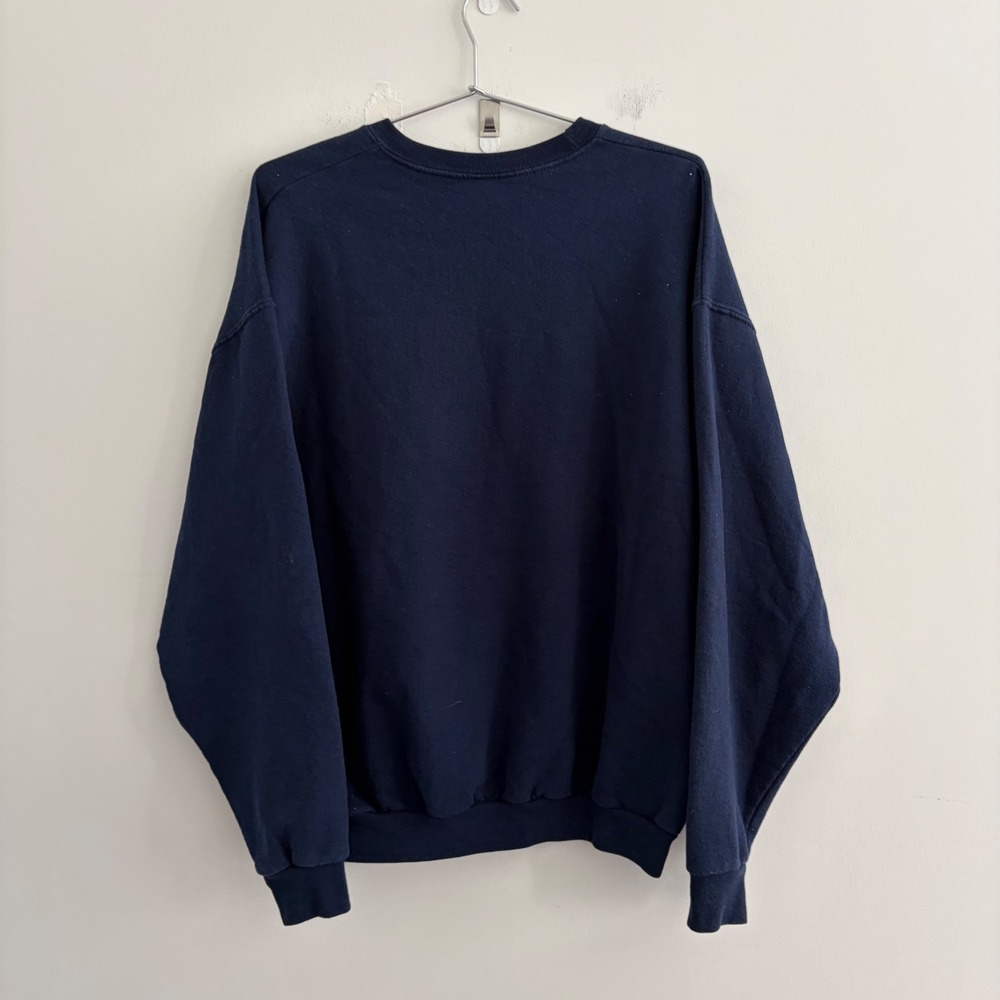 Jerzees NuBlend Wolf Graphic Sweatshirt Navy Blue XL - Picture 3 of 5